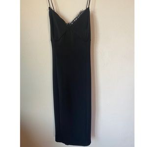 Express Black Midi Dress